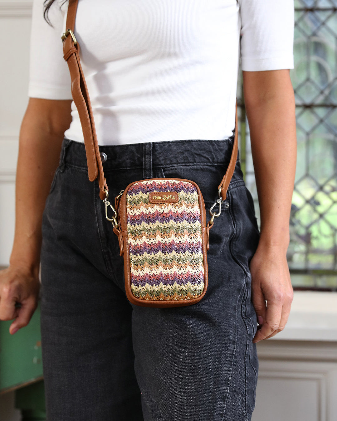 Thea Phone Bag - Olive Mix