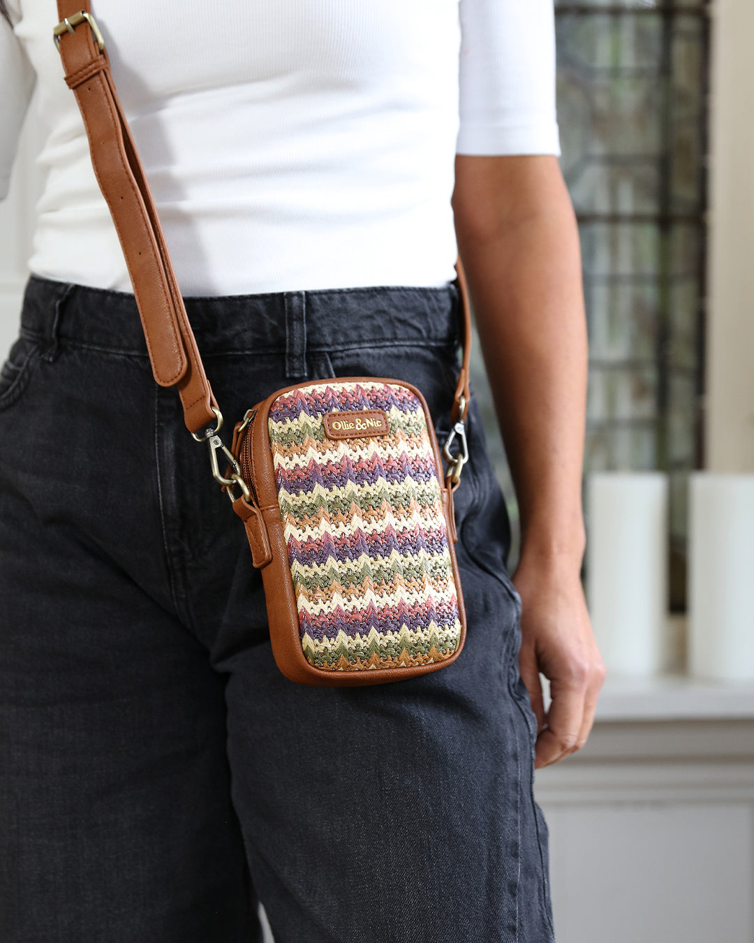 Thea Phone Bag - Olive Mix