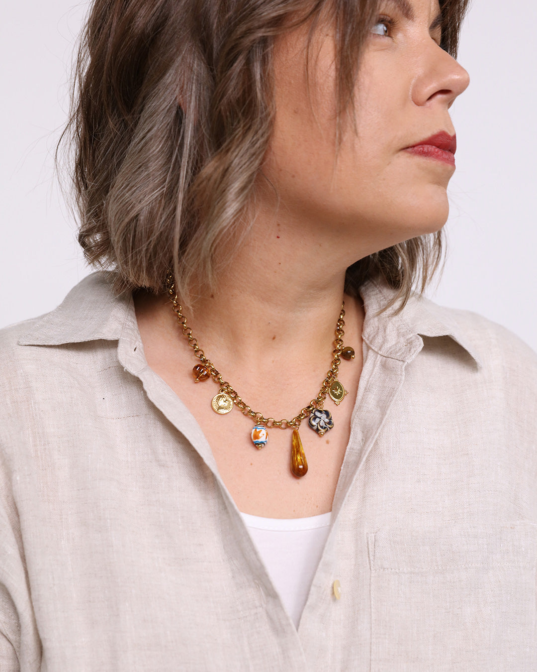 Trinket Necklace - Gold