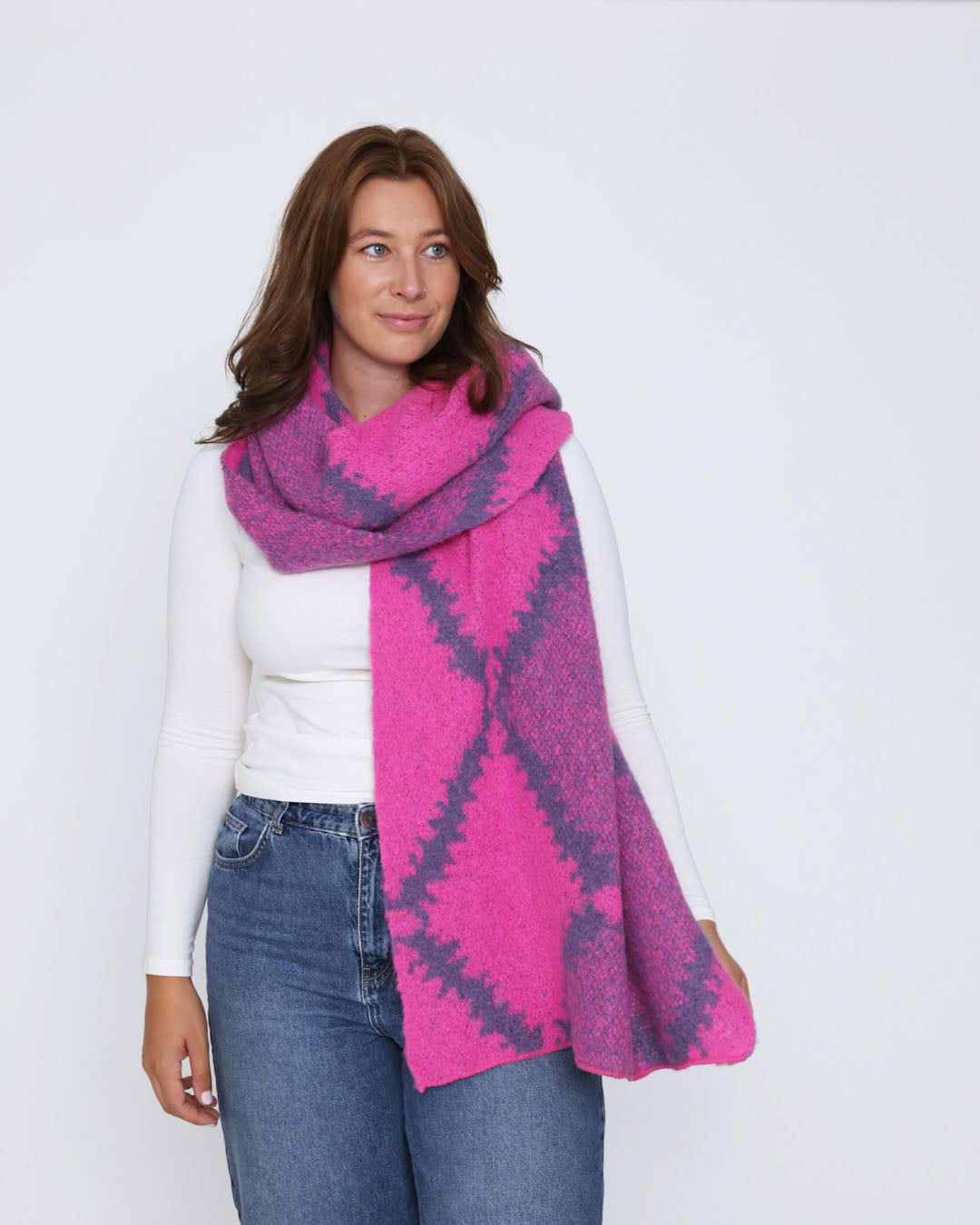 Elena Scarf - Fuchsia