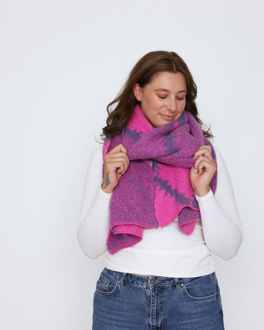 Elena Scarf - Fuchsia