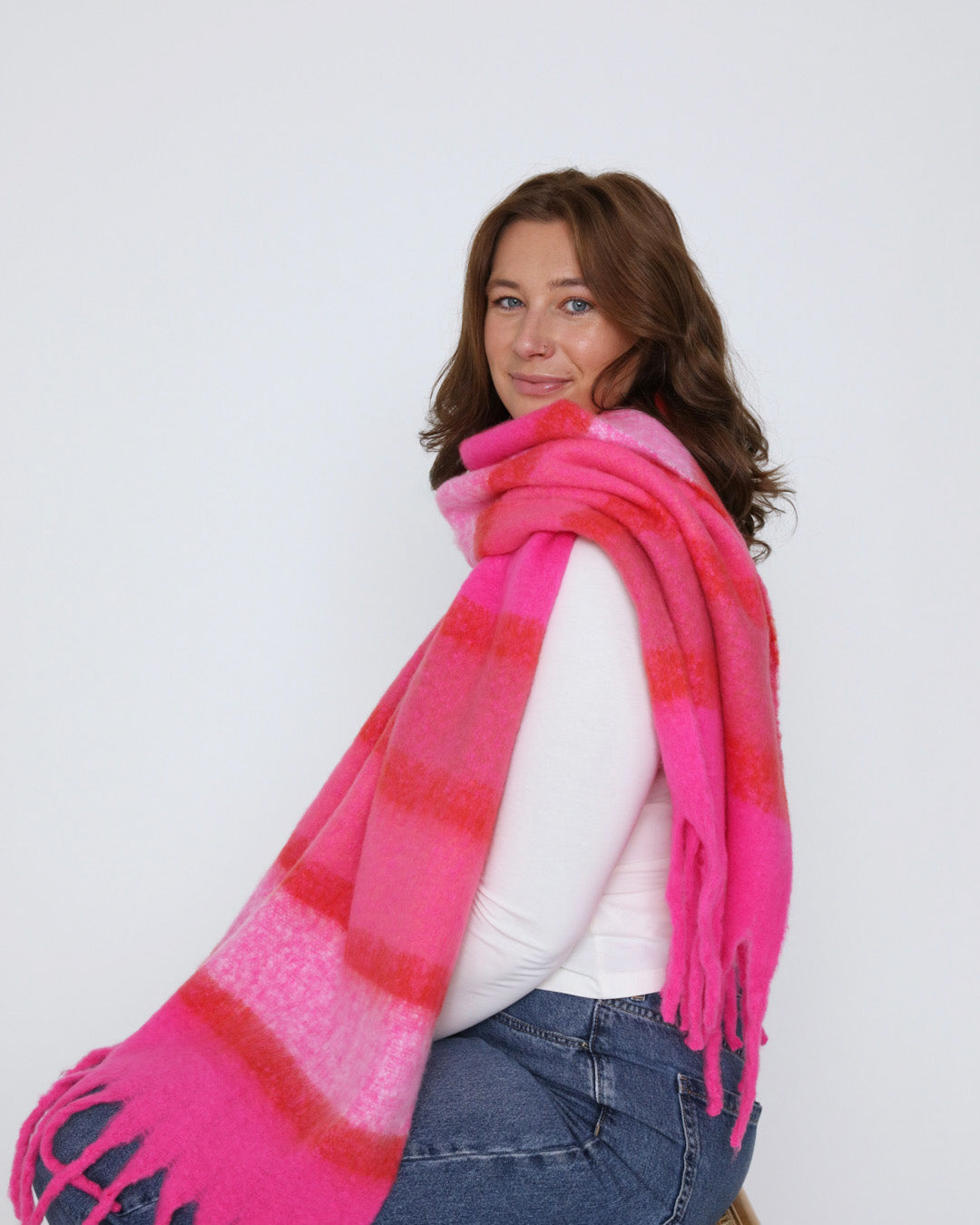 Kaya Scarf - Fuchsia