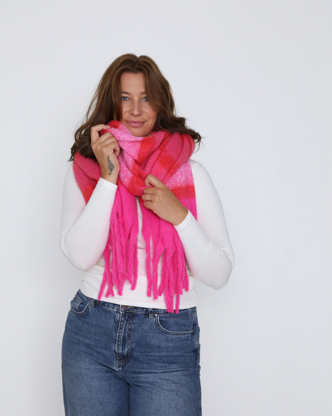 Kaya Scarf - Fuchsia