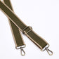 Wide Stripe Webbing Strap - Khaki