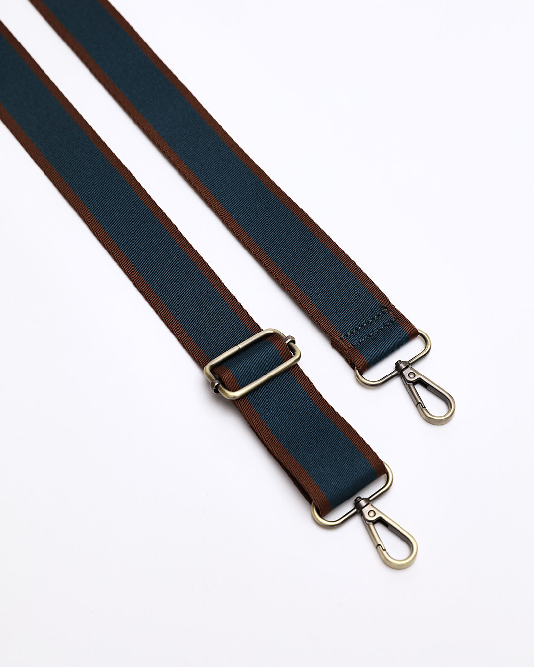 Wide Stripe Webbing Strap - Teal