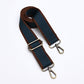 Wide Stripe Webbing Strap - Teal