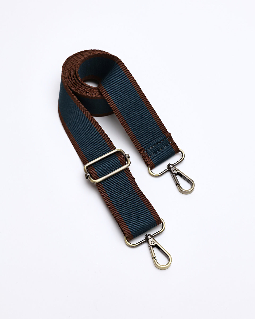 Wide Stripe Webbing Strap - Teal
