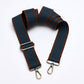 Wide Stripe Webbing Strap - Teal