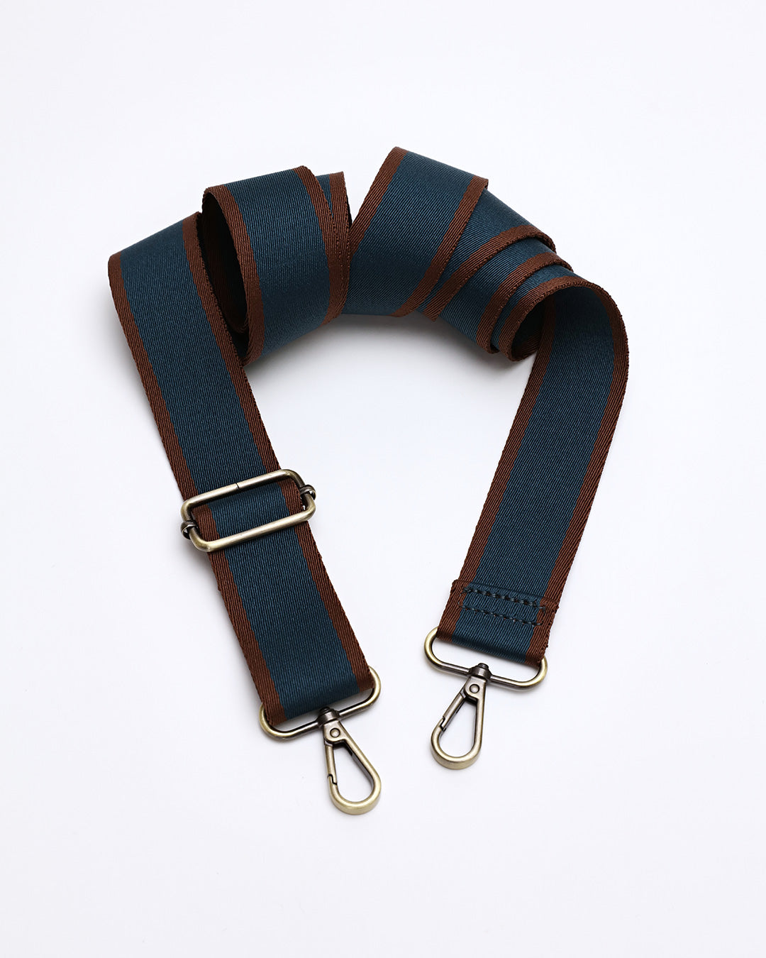 Wide Stripe Webbing Strap - Teal