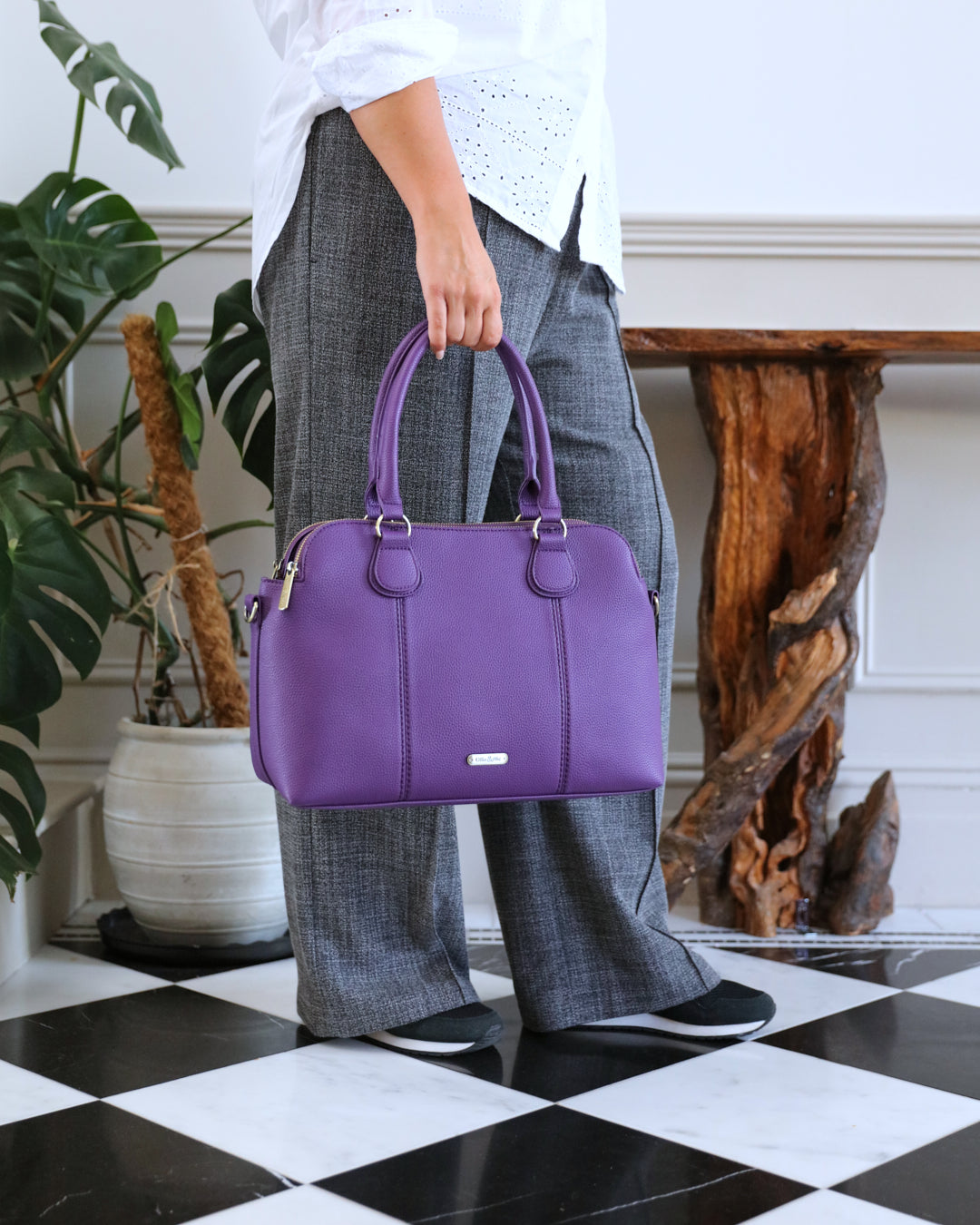 Winnie Work Bag - Purple