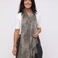 Zelda Scarf - Cream/Black