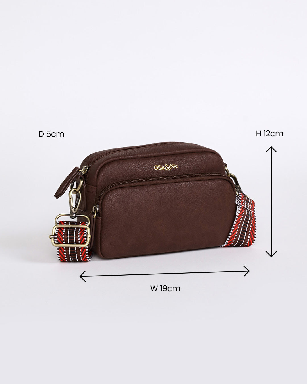 Zoe Crossbody - Chocolate