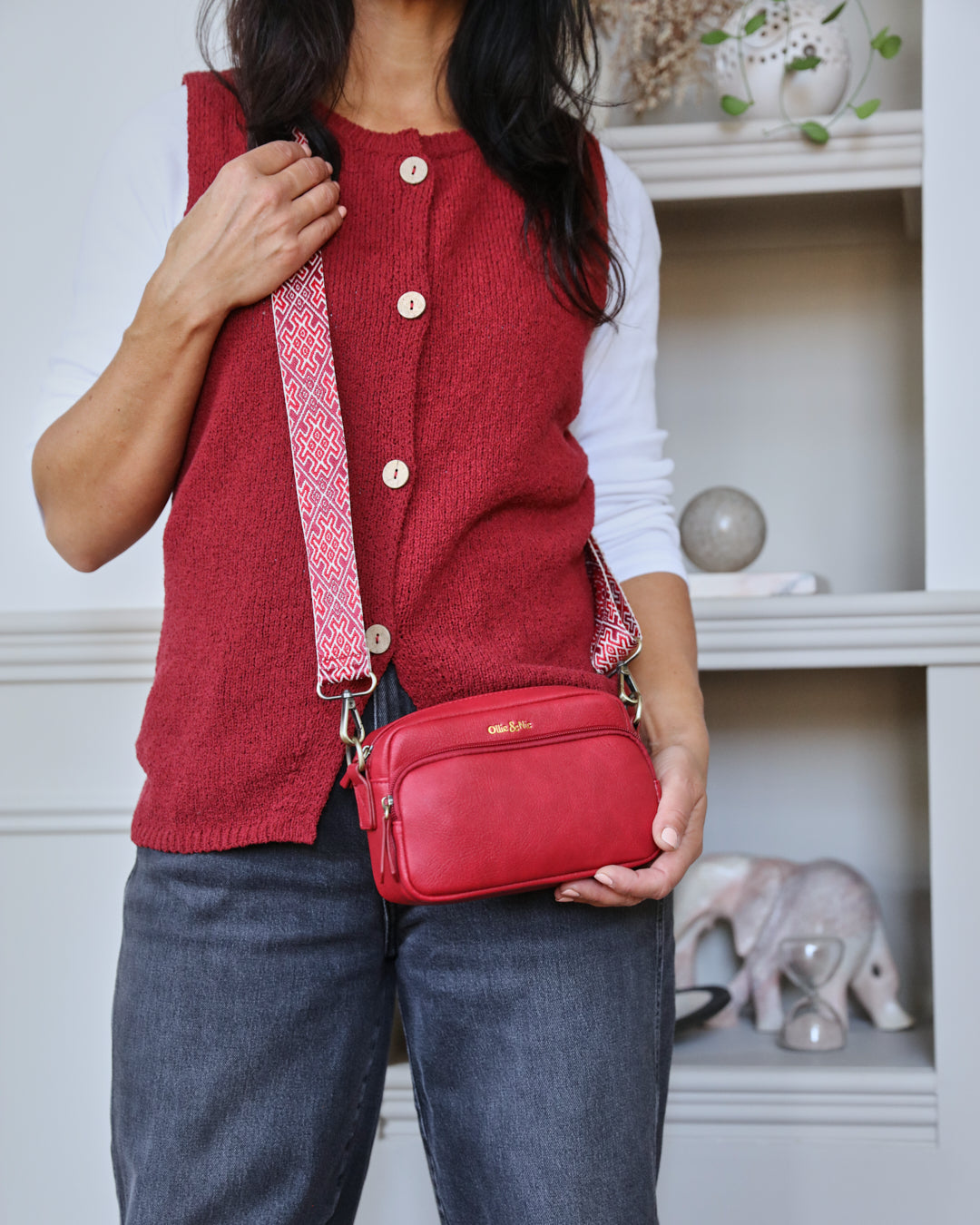 Zoe Crossbody - Red