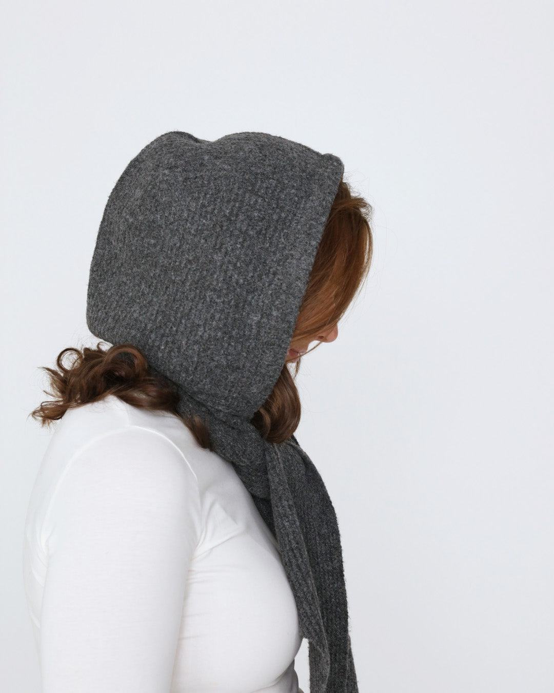 Claudia Hood Scarf - Grey