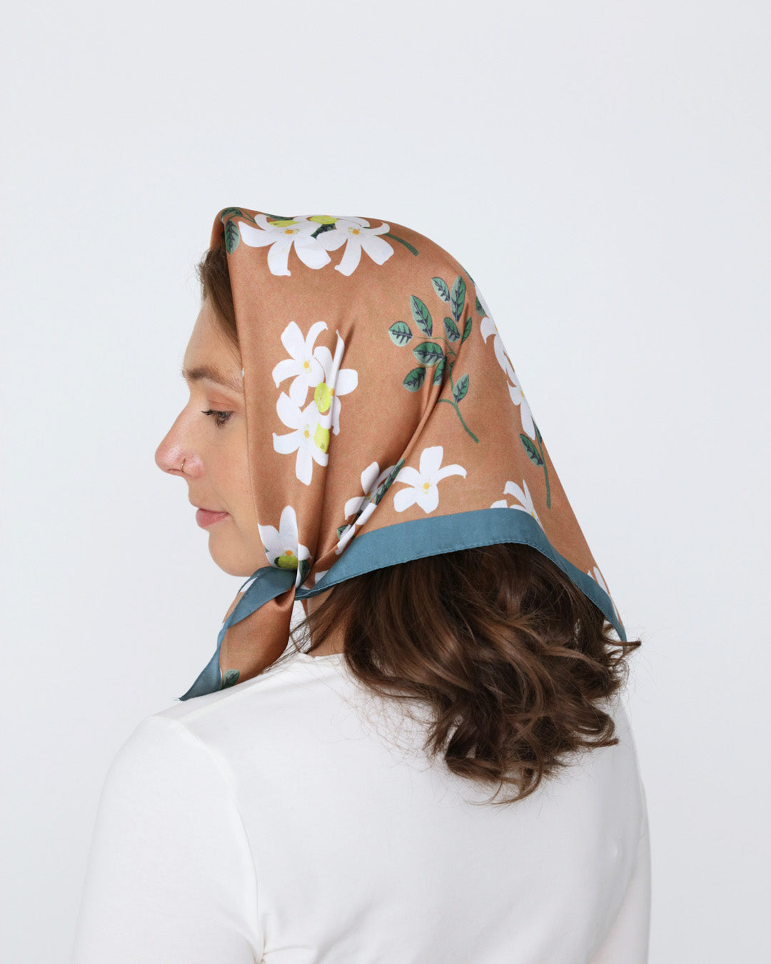 Alisha Square Scarf - Tan