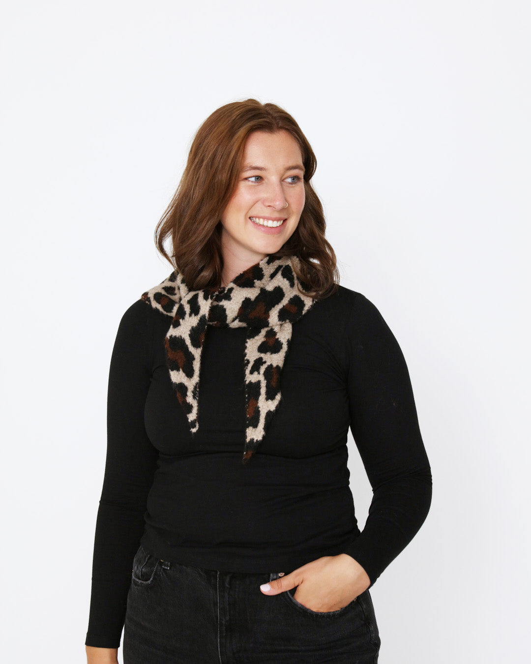 Madison Triangle Scarf - Beige
