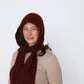 Claudia Hood Scarf - Claret