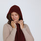 Claudia Hood Scarf - Claret