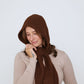 Claudia Hood Scarf - Brown