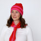 Bess Beanie - Red/Pink