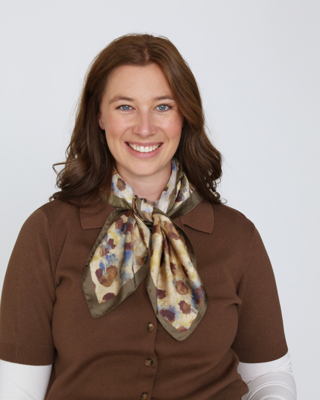 Nikki Square Scarf - Khaki