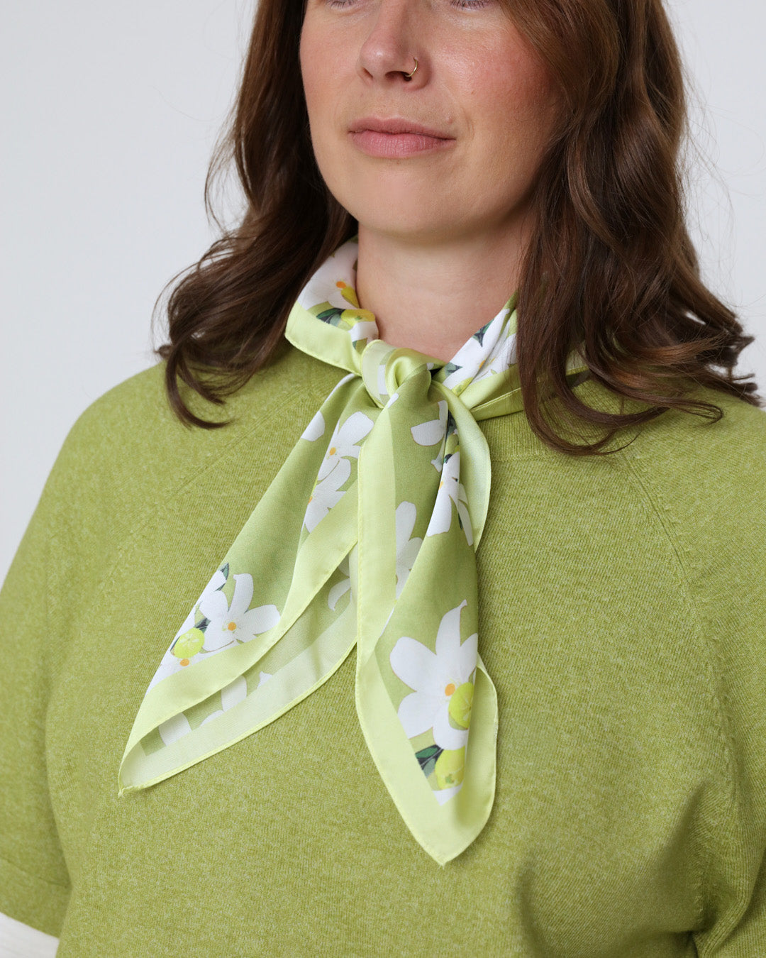 Alisha Square Scarf - Olive