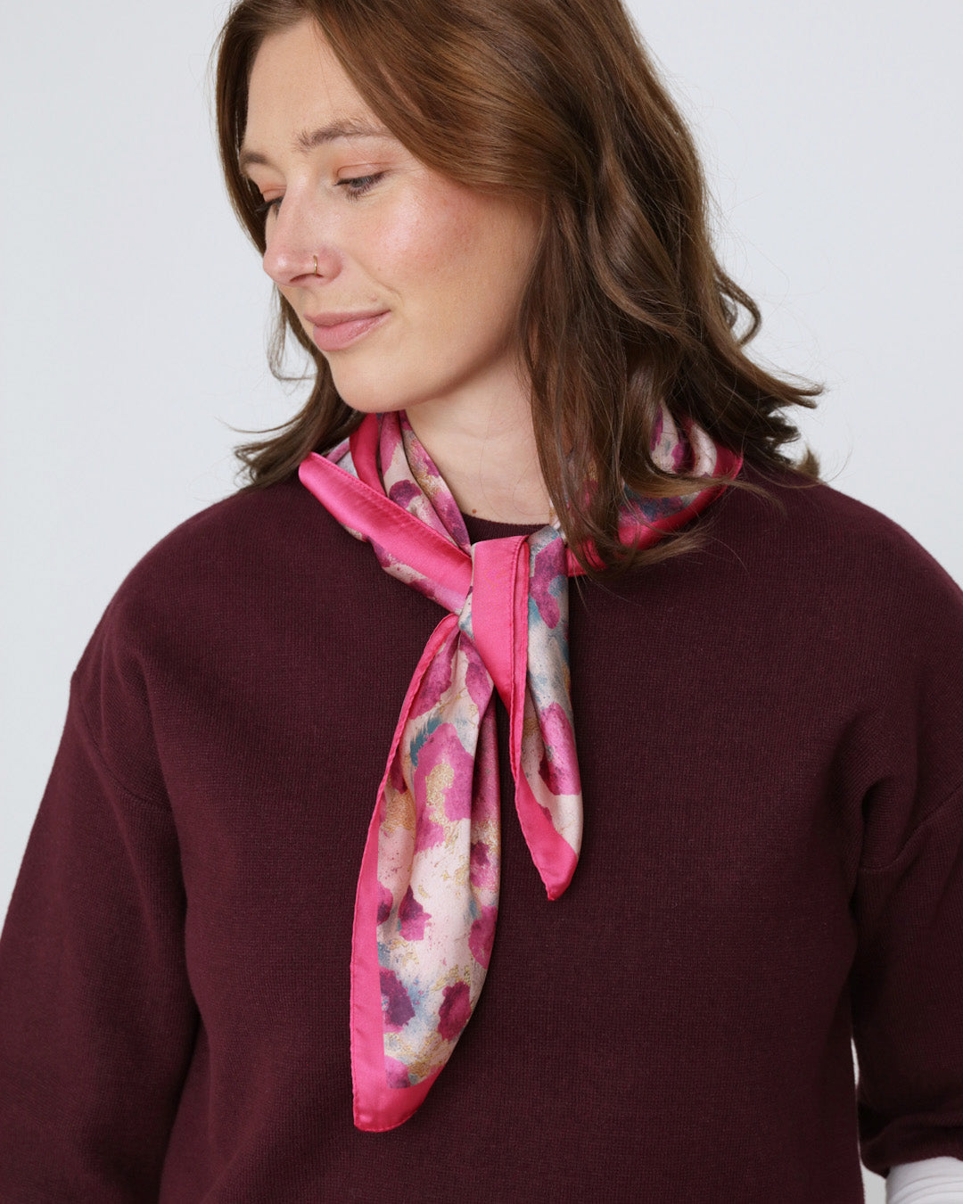 Nikki Square Scarf - Orchid