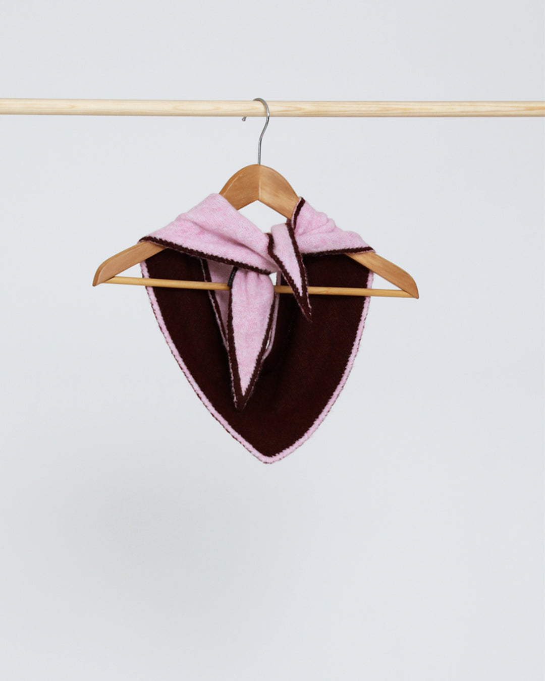 Paige Triangle Scarf - Claret/Pink
