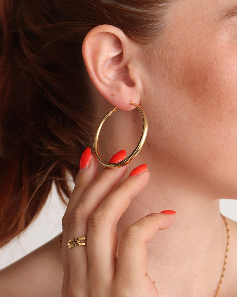 Essential Hoop Earrings - Gold