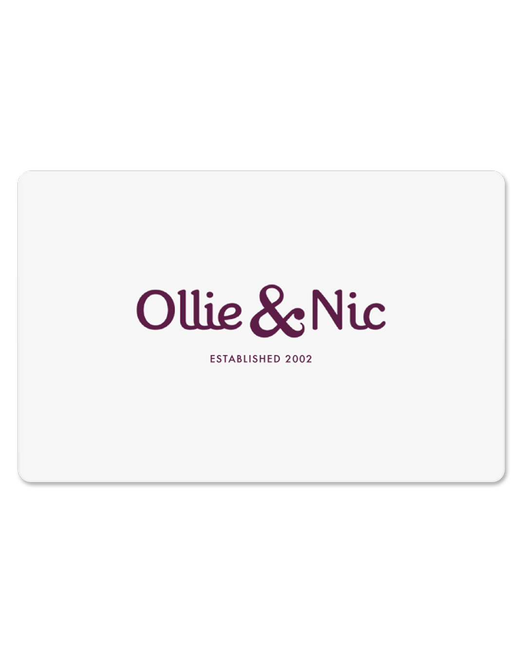 Gift Card - Ollie & Nic
